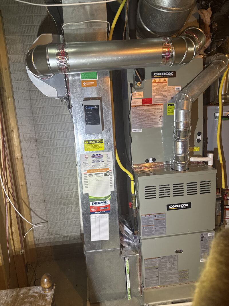 Ductwork and furnace installation by DL Heating and Cooling in Omaha NE
